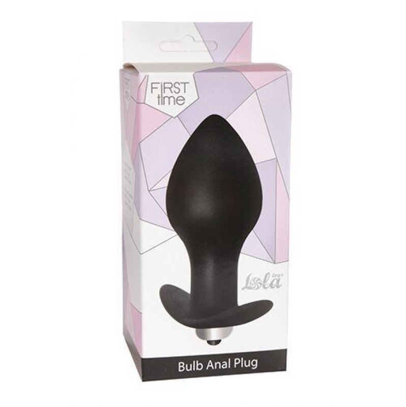 Vibrating Butt Plug Lola First Time Bulb Black