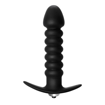 Vibrating Butt Plug Lola Twisted Black Vibrating Butt Plug Lola Twisted Black