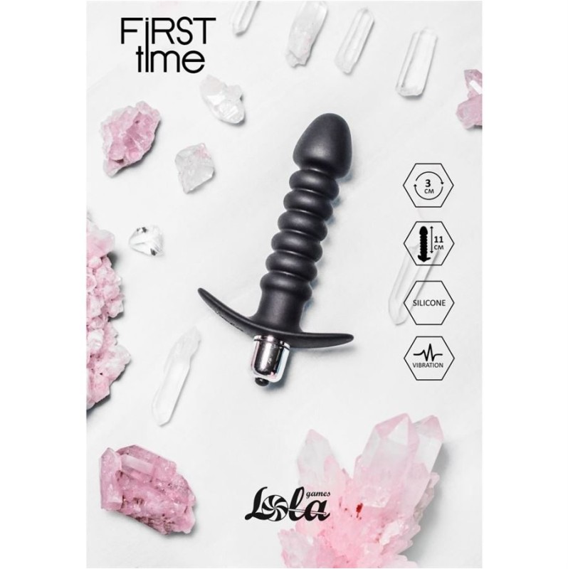 Vibrating Butt Plug Lola Twisted Black