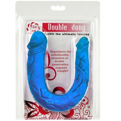 Double Jelly Dildo Baile 30.4cm Blue