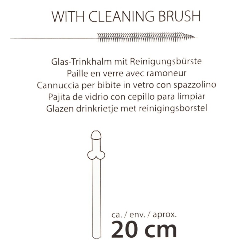 Γυάλινα Καλαμάκια Πέους Willy 4τμχ