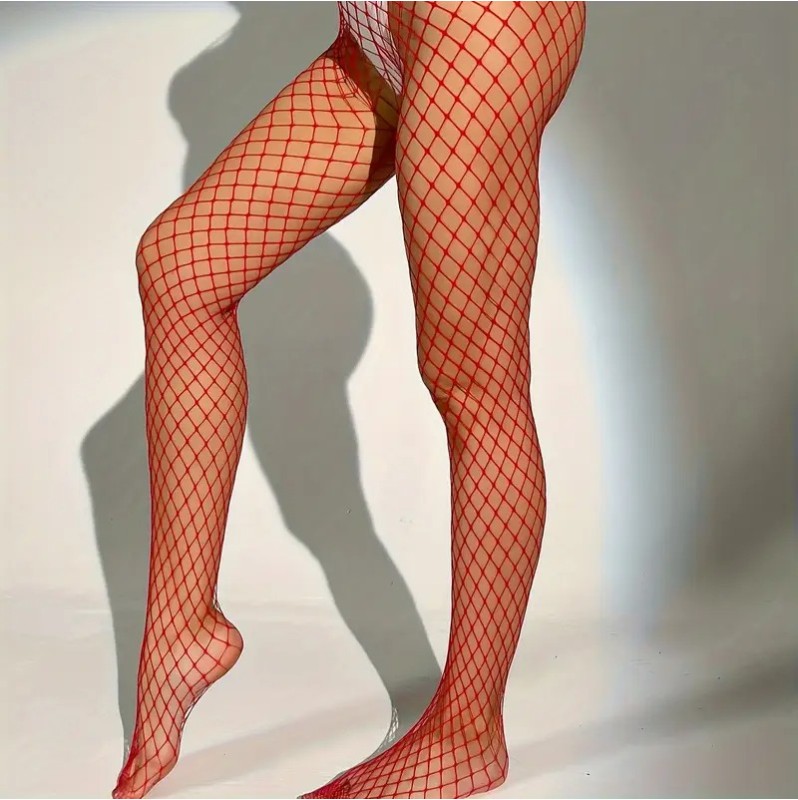 Fishnet Tights Love Market 2 Red