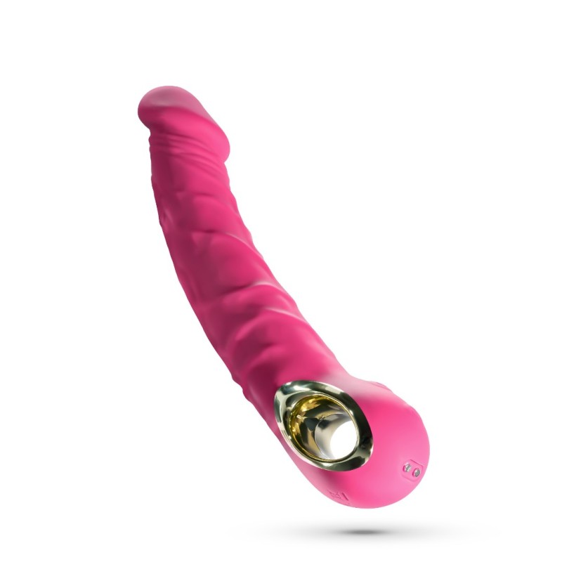 Realistic Vibrator Crushious Magnus Bend 22.5cm Pink
