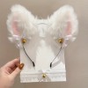 Headband with Cat Ears and Choker Set White Headband with Cat Ears and Choker Set White