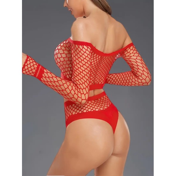2 Piece Long-sleeved Set Love Market Flavia Red