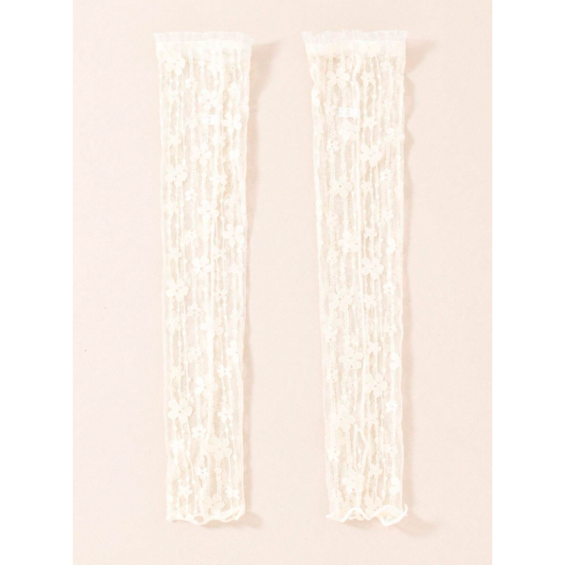 Love Market Floral Lace Gloves Nude Gloves