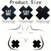 Nipple Stickers Set Love Market Cross 12pcs