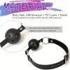 Ball Gag and Nipple Clamps Black