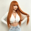 Love Market Long Wig with Bangs Copper Carmen Wigs