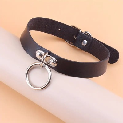 Collar with Ring Black Collar with Ring Black