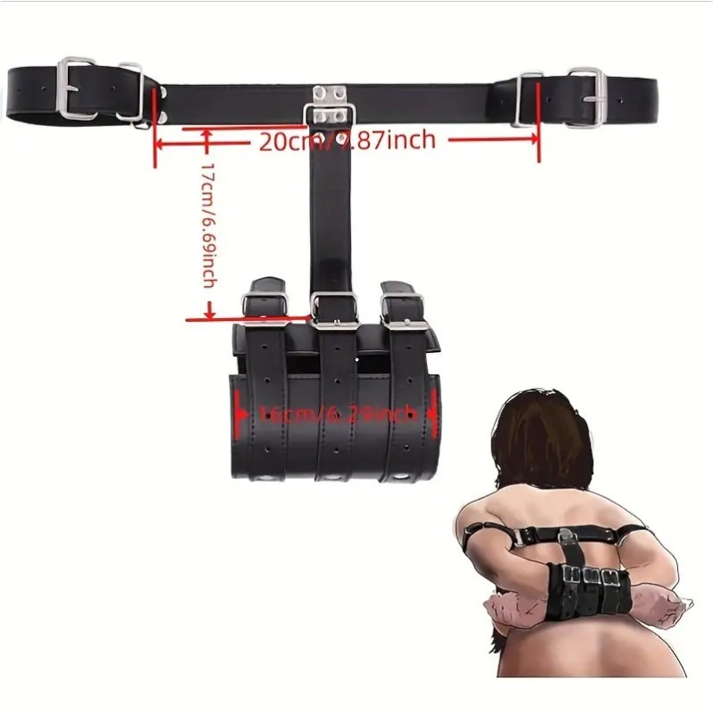 Δεσμά Δερματίνης Bondage Love Market Μαύρα