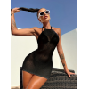 Love Market Halter Dress Sara Black Dresses