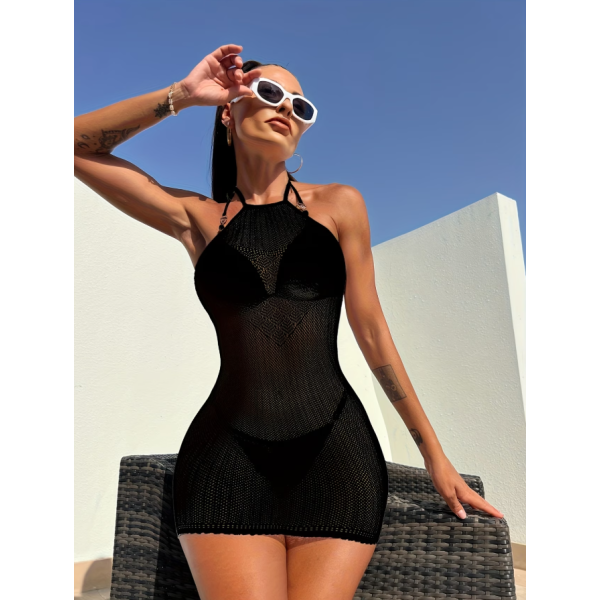 Halter Dress Sara Black