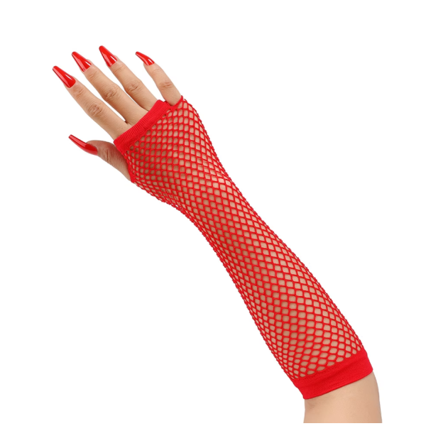 Fishnet Lace Gloves Love Market Red Fishnet Lace Gloves Love Market Red