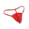 Mens Thong Sheer Red