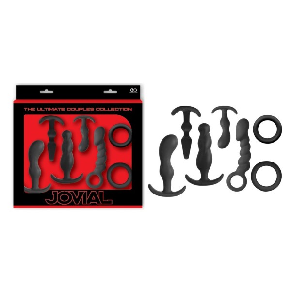 Πρωκτικές Σφήνες Σιλικόνης NMC Jovial Kit Set I Μαύρο