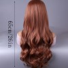 Love Market Long Wavy Wig with Bangs Copper Wigs