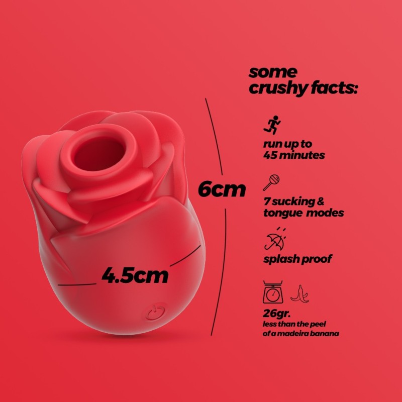 Κλειτοριδικός Δονητής Τριαντάφυλλο Crushious Rosita Ροζ