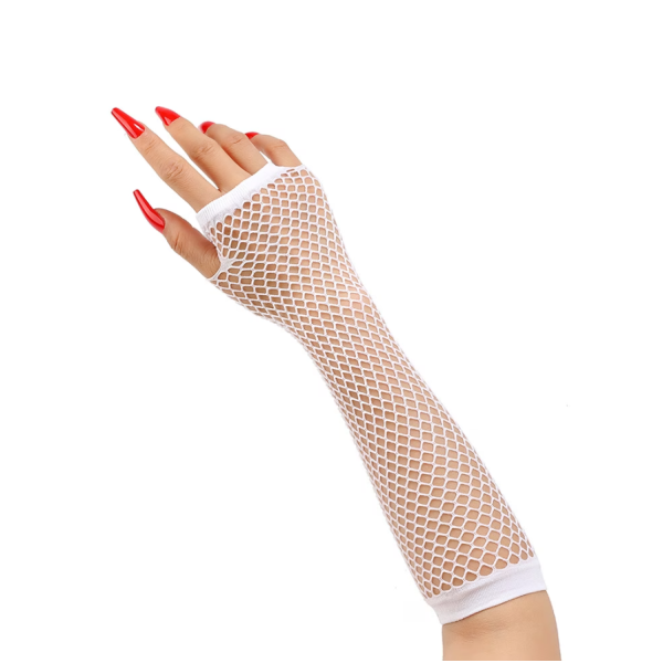 Fishnet Lace Gloves Love Market White Fishnet Lace Gloves Love Market White