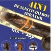 Realistic Heated Thrusting Vibrator With Suction Cup 22cm Brown