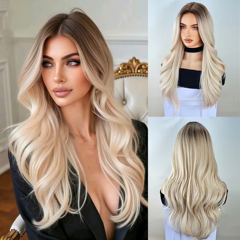 Long Wavy Wig Blonde Lara Love Market Long Wavy Wig Blonde Lara Wigs