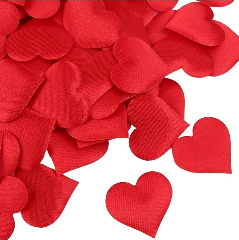 Heart-shaped Petal Confetti Red 100pcs 