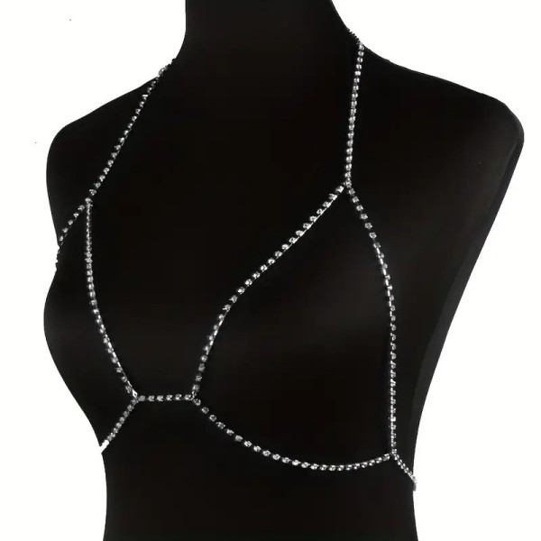 Αλυσίδα Στήθους Rhinestone Beauty Ασημί Αλυσίδα Στήθους Rhinestone Beauty Ασημί