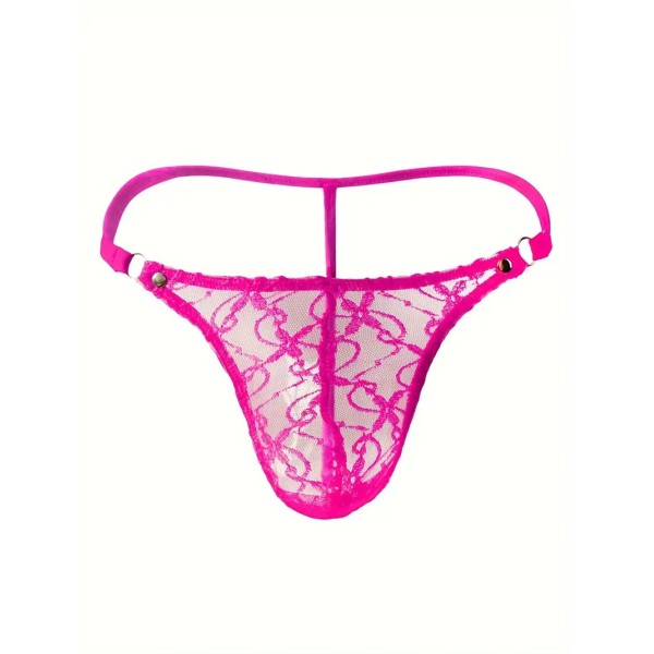 Mens String Floral Chic Fuchsia