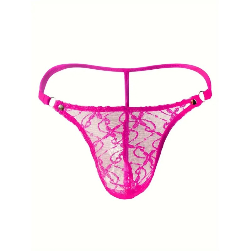 Love Market Ανδρικό Στρινγκ Floral Chic Φούξια Strings