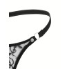 Love Market Mens String Floral Chic Black Strings