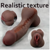 Love Market Vagina Stroker 2 in 1 with Penis Love Market Brown With vagina opening