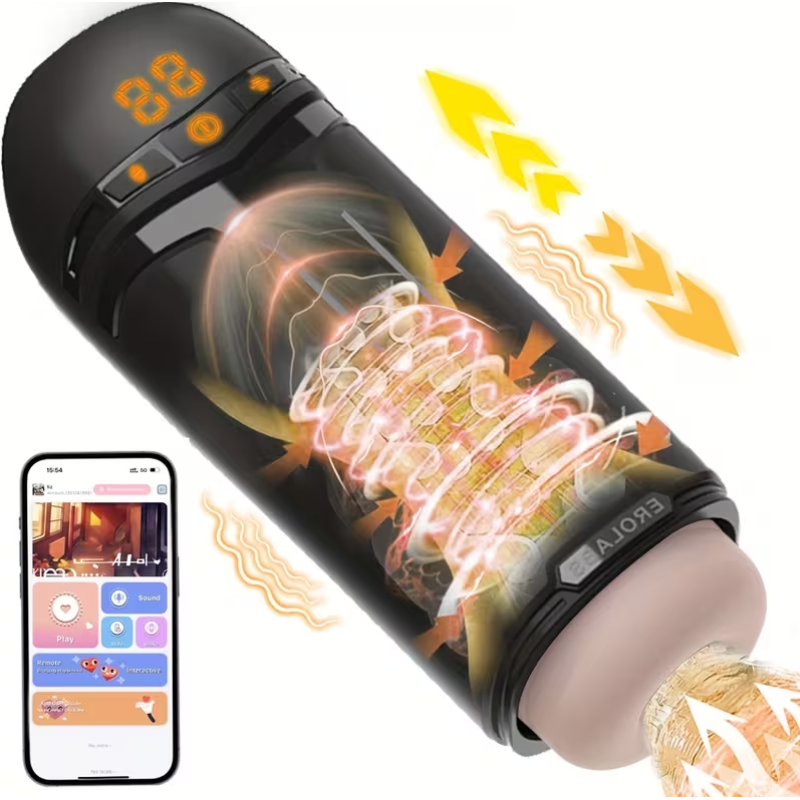 Αυνανιστήρι Thrusting με App & Πολλαπλές Λειτουργίες Love Market Μαύρο Love Market Αυνανιστήρι Thrusting με App & Πολλαπλές Λειτουργίες Love Market Μαύρο Αυνανιστήρια με δόνηση