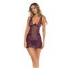 Rene Rofe Babydoll Set Rene Rofe Sneak Peak Purple Babydolls