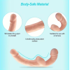 Double Strap-on Dildo Love Market Nude Love Market Double Strap-on Dildo Love Market Nude Womens Strap-On
