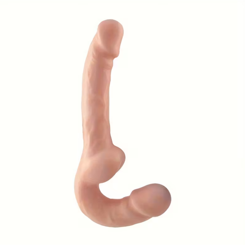 Double Strap-on Dildo Love Market Nude Love Market Double Strap-on Dildo Love Market Nude Womens Strap-On