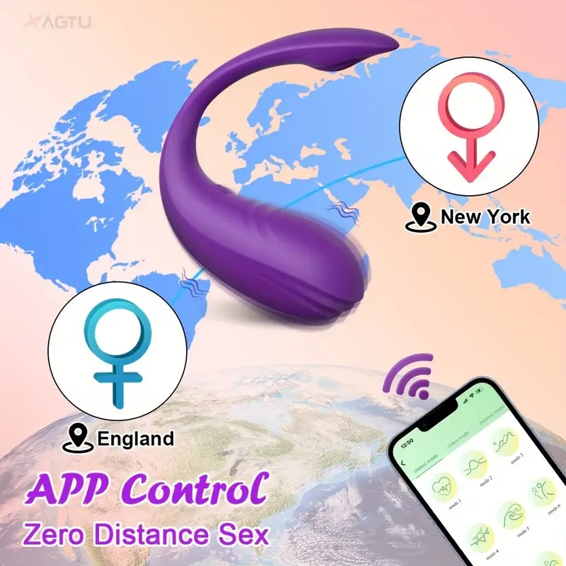 Vibrating Smart Egg With APP Control Purple Love Market Vibrating Smart Egg With APP Control Purple Sex Toys For Couples