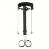 Love Market Ball Gag with Hand Cuffs and Nipple Clamps Black Ball Gags