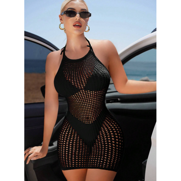Φόρεμα Halter Jara Μαύρο Love Market Φόρεμα Halter Jara Μαύρο Φορέματα