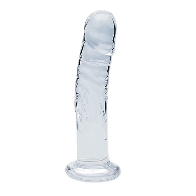 Love Market Glass Dildo Love Market 18cm Clear Glass