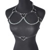 Love Market Harness Top with Hearts Black Harnesses