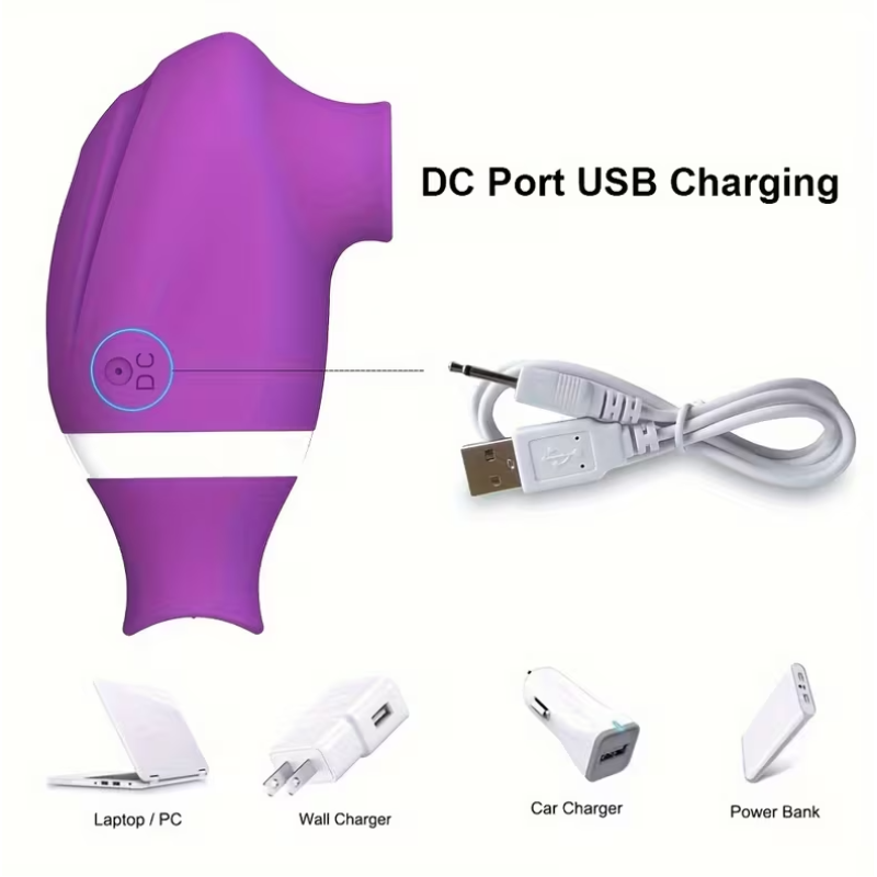 Clitoral Vibrator 2 in 1 Love Market Pearl Purple Love Market Clitoral Vibrator 2 in 1 Love Market Pearl Purple Clit Toys