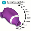Clitoral Vibrator 2 in 1 Love Market Pearl Purple Love Market Clitoral Vibrator 2 in 1 Love Market Pearl Purple Clit Toys