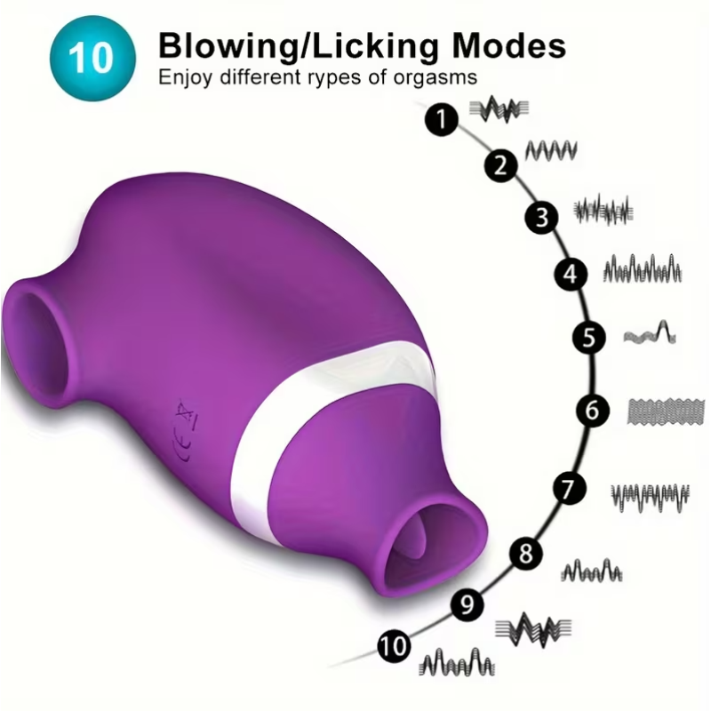 Clitoral Vibrator 2 in 1 Love Market Pearl Purple Love Market Clitoral Vibrator 2 in 1 Love Market Pearl Purple Clit Toys