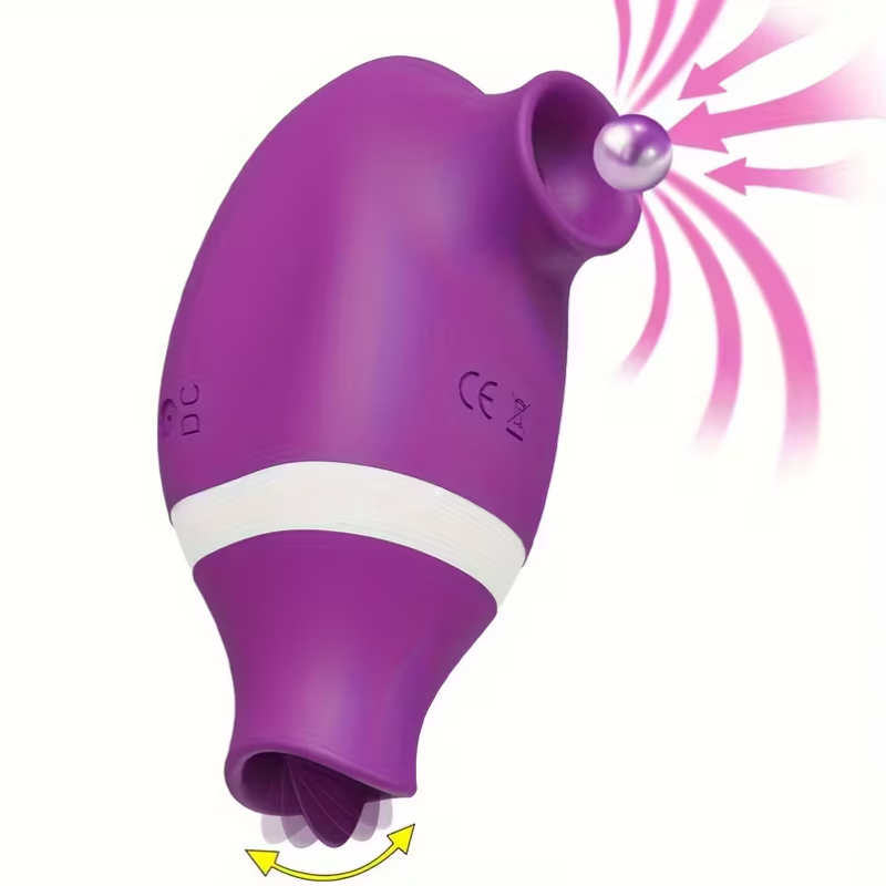 Clitoral Vibrator 2 in 1 Love Market Pearl Purple Love Market Clitoral Vibrator 2 in 1 Love Market Pearl Purple Clit Toys