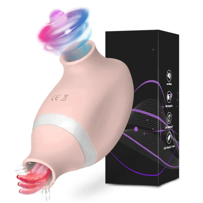 Clitoral Vibrator 2 in 1 Love Market Pearl Nude Love Market Clitoral Vibrator 2 in 1 Love Market Pearl Nude Clit Toys