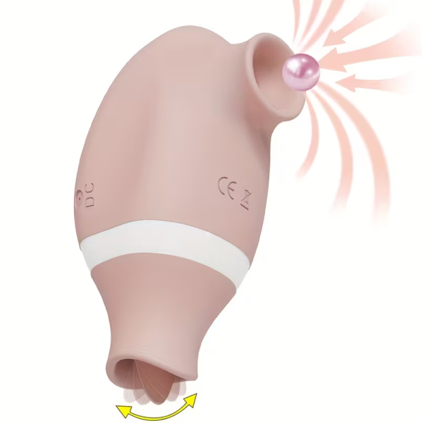 Clitoral Vibrator 2 in 1 Love Market Pearl Nude