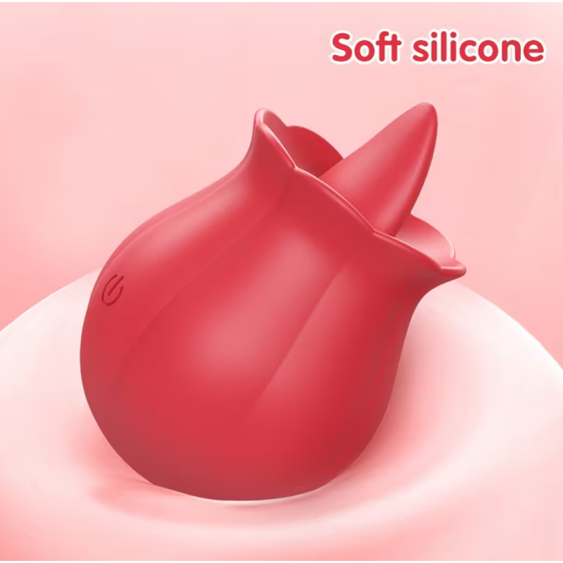 Clitoral Vibrator Love Market Tongue Licking Rose Red Love Market Clitoral Vibrator Love Market Tongue Licking Rose Red Womens Toys