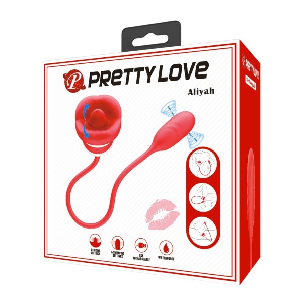 Κλειτοριδικός Δονητής με Γλώσσα Pretty Love Aliyah Κόκκινος Κλειτοριδικός Δονητής με Γλώσσα Pretty Love Aliyah Κόκκινος