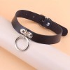 Love Market Collar with Ring Black Collars