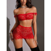 Σετ Top & Mini Φούστα Love Market Κόκκινο Love Market Σετ Top & Mini Φούστα Love Market Κόκκινο Σετ Εσωρούχων